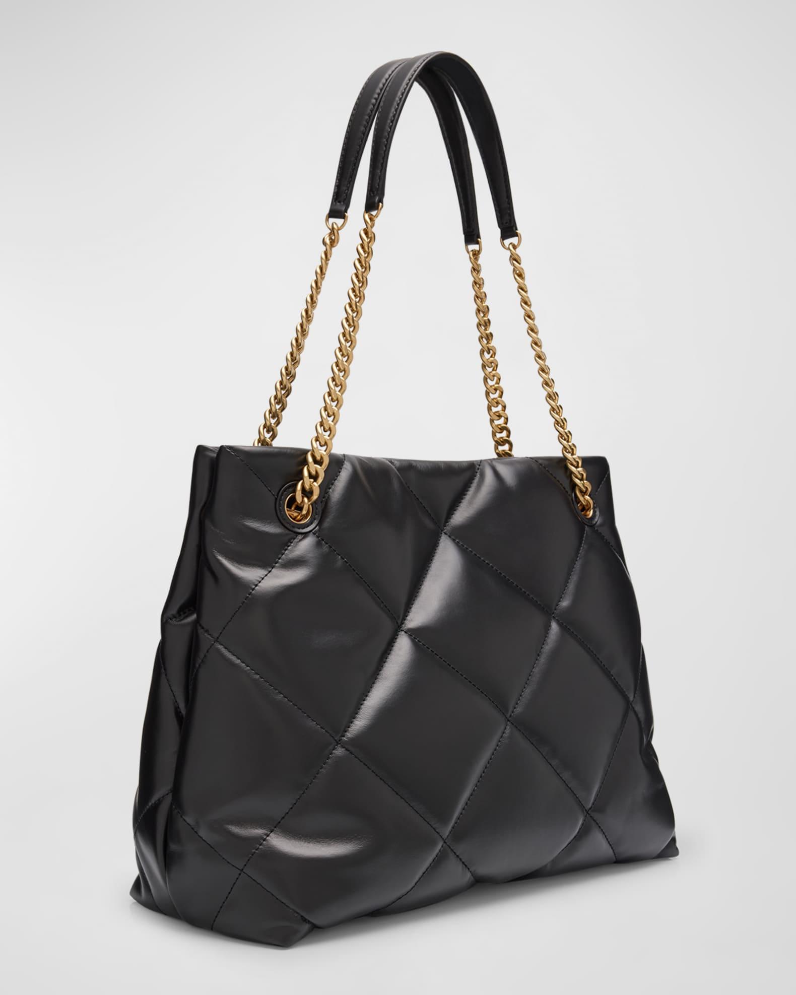 Kira Diamond-Quilt Leather Tote Bag Product Image