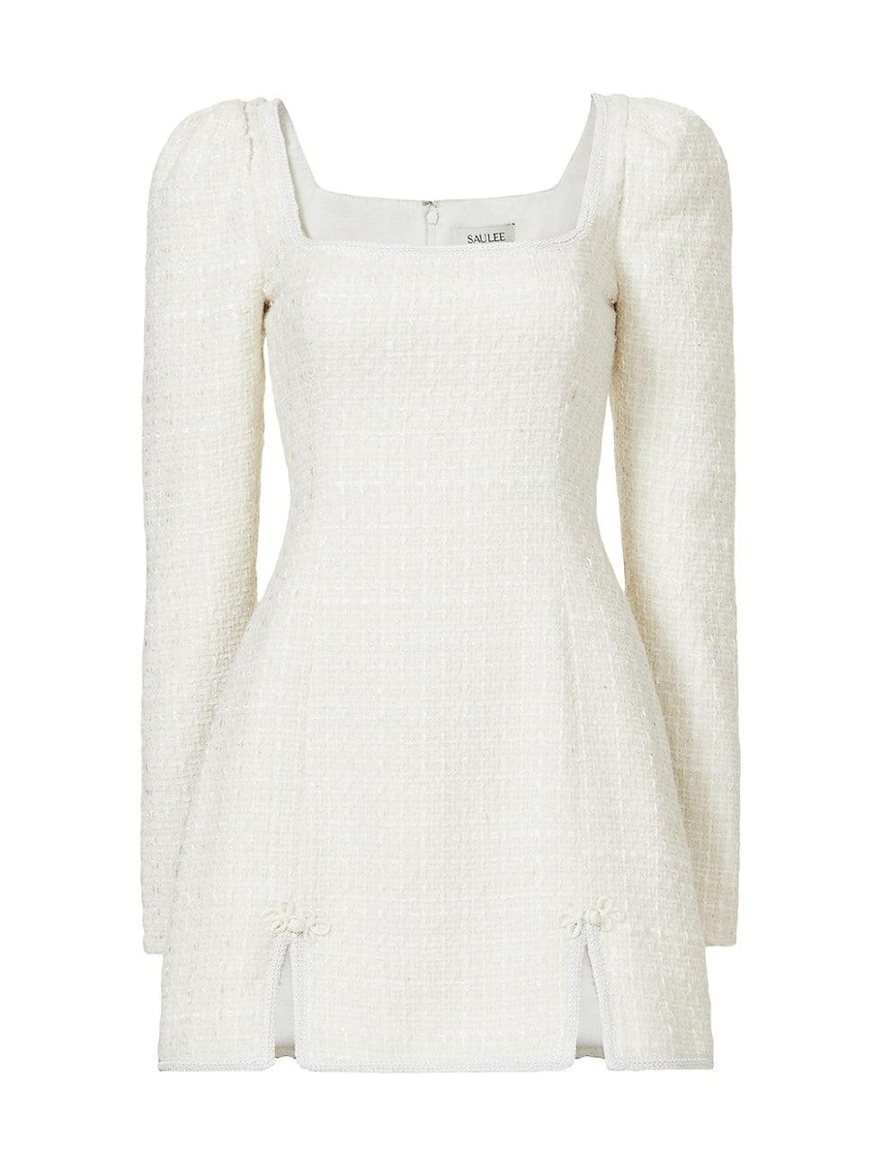 Womens Jenna Tweed Square-Neck Minidress Product Image
