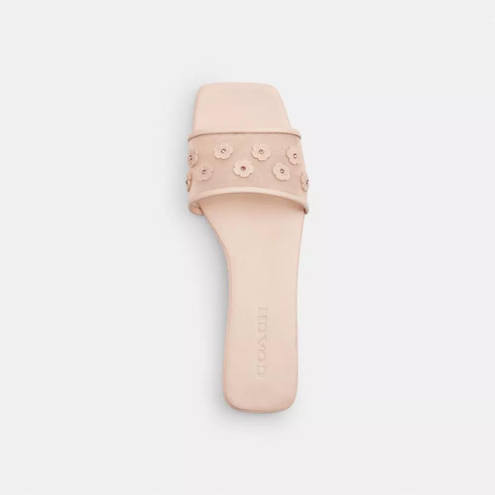 Flat Sandal With Tea Rose Product Image