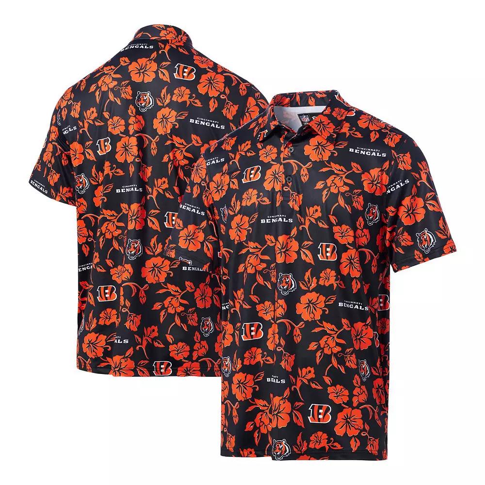 Men's Reyn Spooner Black Cincinnati Bengals Pua Performance Polo, Size: XL Product Image