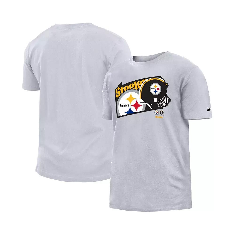 Men's New Era White Pittsburgh Steelers Gameday State T-Shirt,  Product Image
