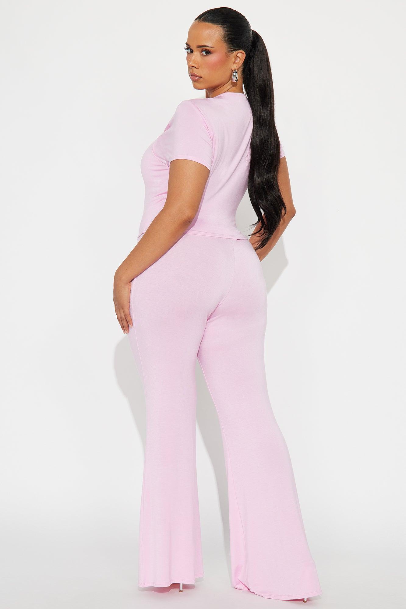 Heart Feelings Pant Set - Pink Female Product Image