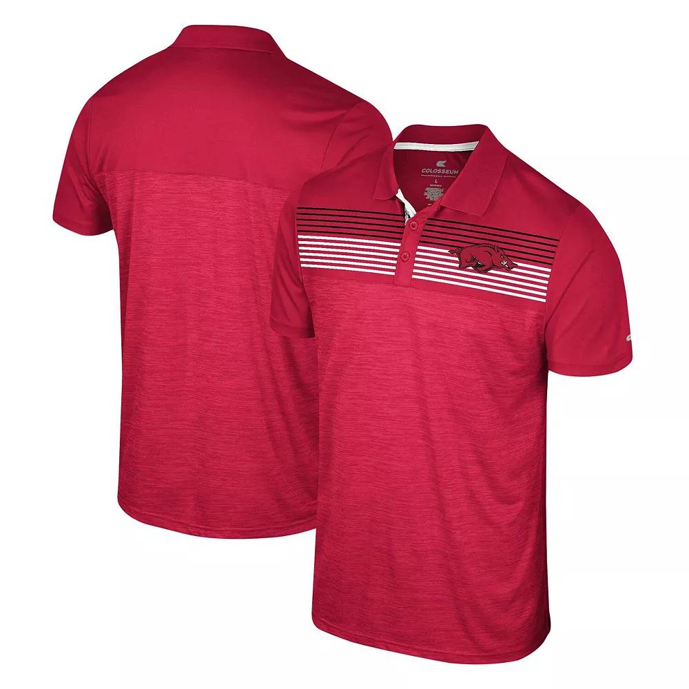 Men's Colosseum Cardinal Arkansas Razorbacks Big & Tall Langmore Polo, Size: 5XB, Red Product Image