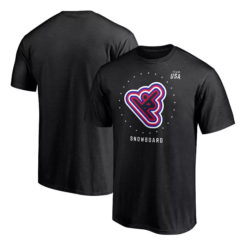 Men's Fanatics Branded Black Team USA Snowboard T-Shirt,  Product Image