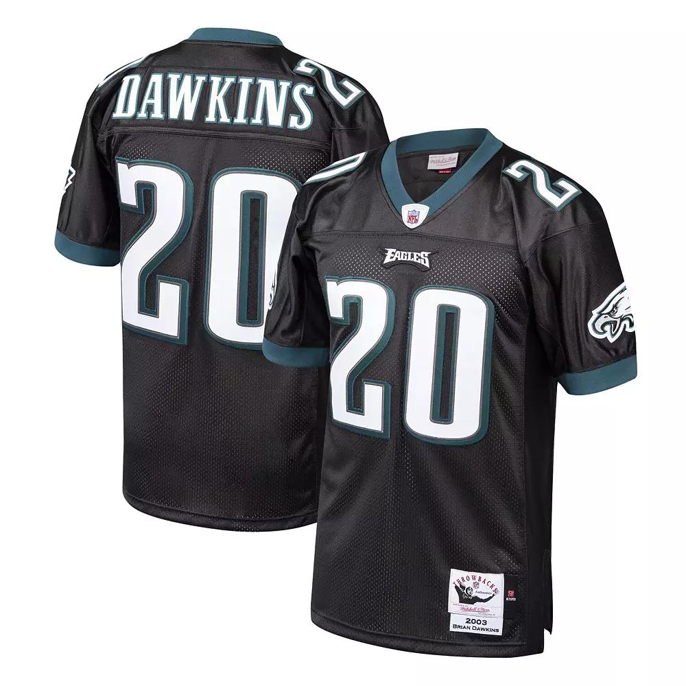 Men's Mitchell & Ness Brian Dawkins Black Philadelphia Eagles 2003 Authentic Throwback Retired Player Jersey,  Product Image