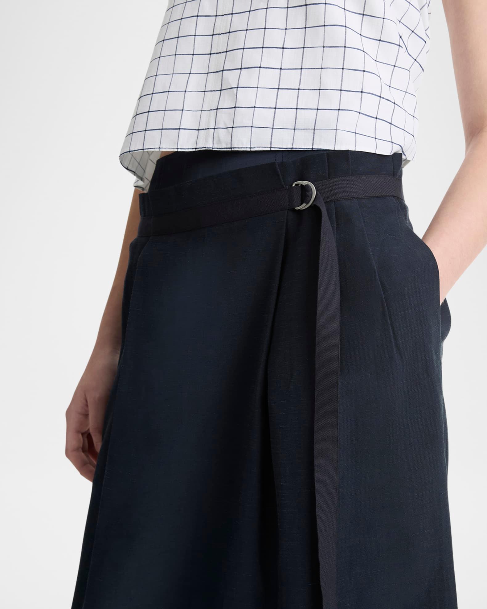 Double-Waist D-Ring Midi Skirt Product Image
