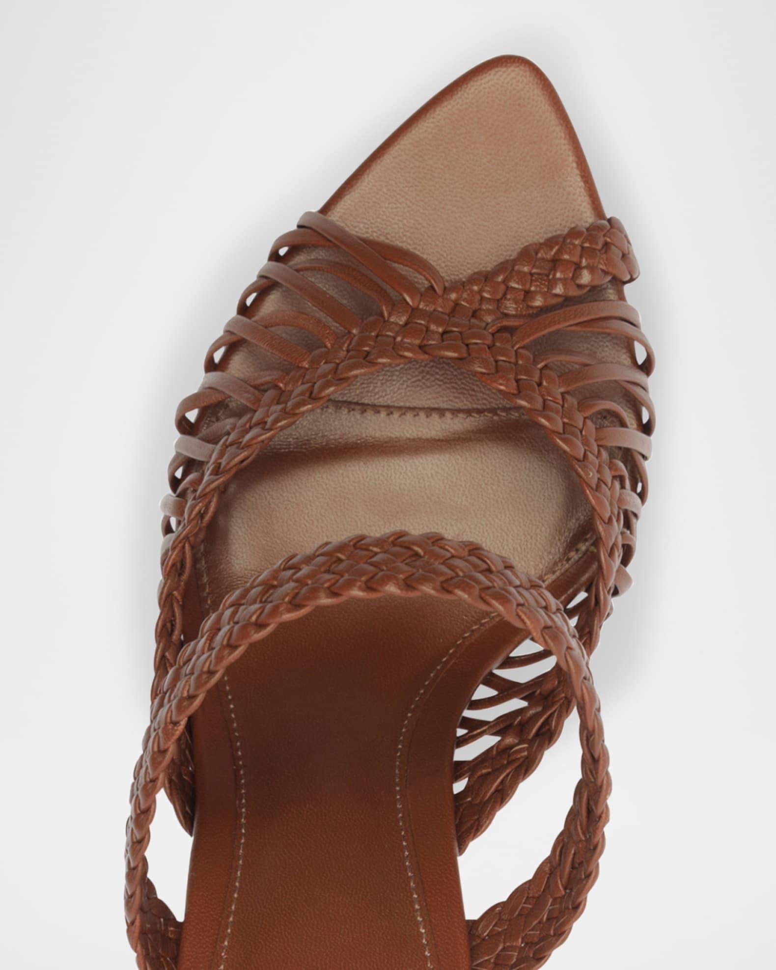 Agatha 85 Leather Stiletto Sandals Product Image