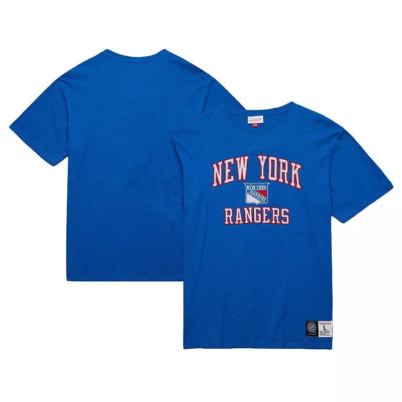 Men's Mitchell & Ness Blue New York Rangers Legendary Slub T-Shirt,  Product Image
