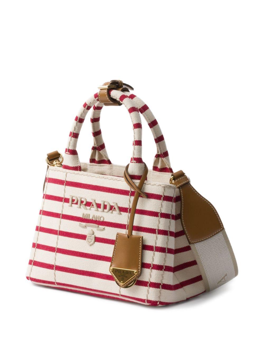 striped canvas mini bag Product Image