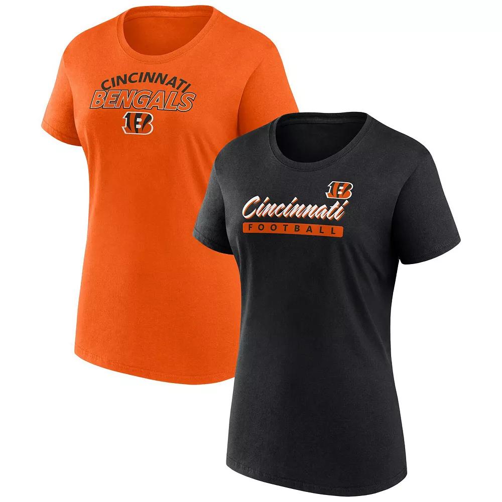 Women's Fanatics Branded Cincinnati Bengals Risk T-Shirt Combo Pack, Size: XL, Black Product Image