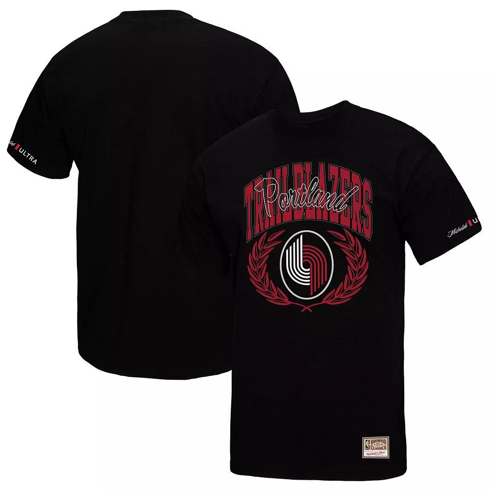 Men's Mitchell & Ness Black Portland Trail Blazers NBA x Michelob Ultra Rewind II T-Shirt,  Product Image