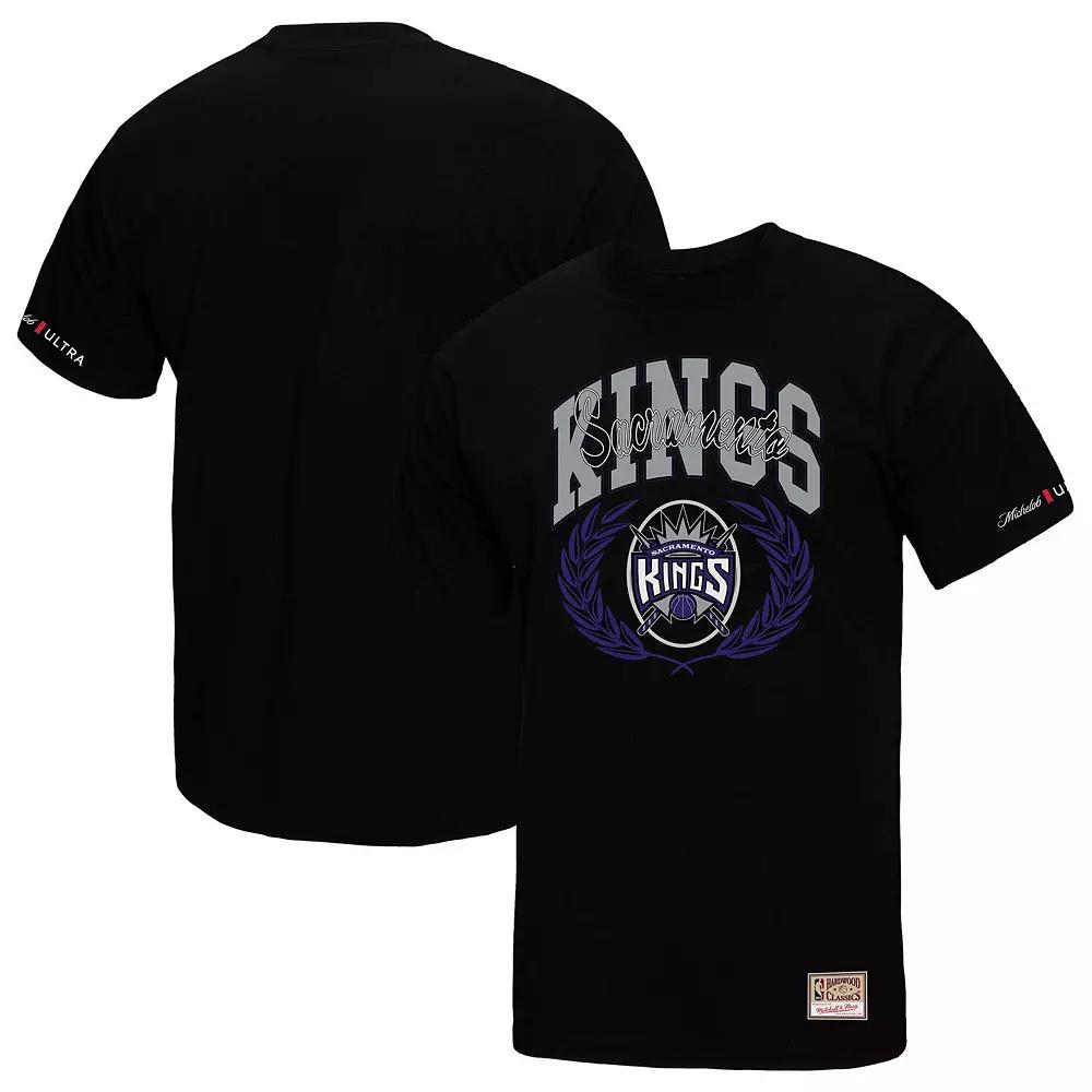 Men's Mitchell & Ness Black Sacramento Kings NBA x Michelob Ultra Rewind II T-Shirt,  Product Image