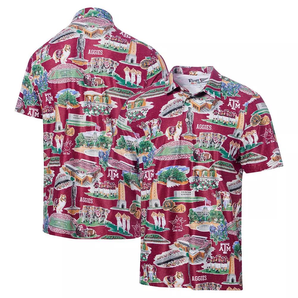Men's Reyn Spooner Maroon Texas A&M Aggies Scenic Polo, Size: Medium, Red Product Image