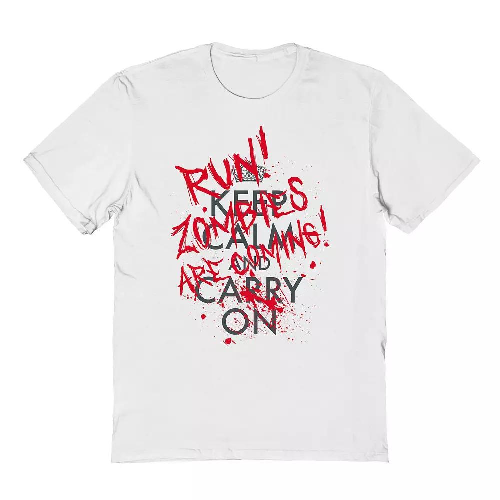 Men's Zombies Are Coming Halloween Graphic Tee, Adult Unisex,  Product Image