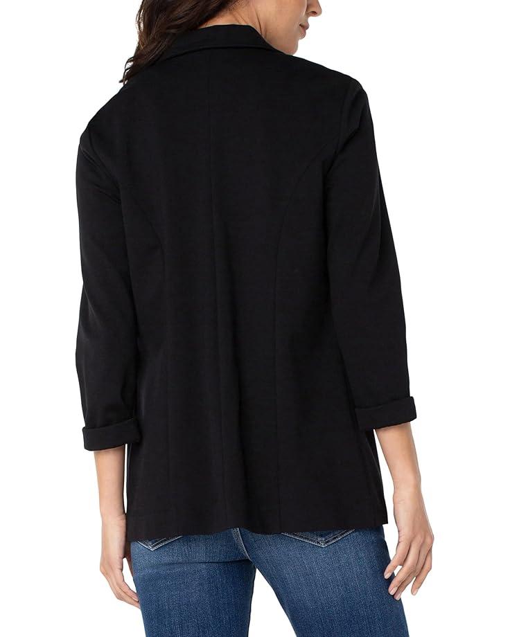 Petite Boyfriend Blazer with Princess Darts Super Stretch Ponte Product Image