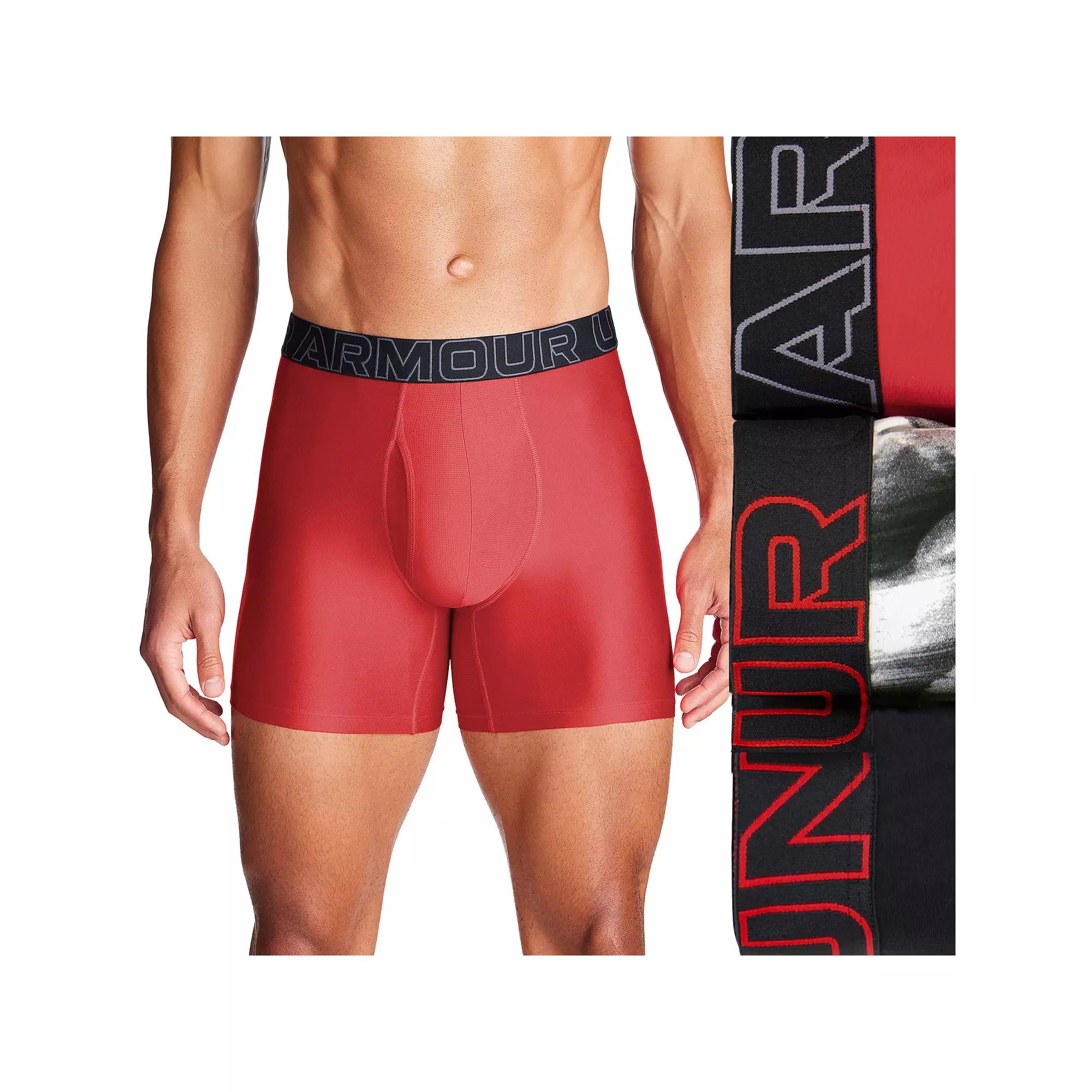 Men's Under Armour 3-pack Performance Tech 6-in. Boxer Briefs,  Product Image