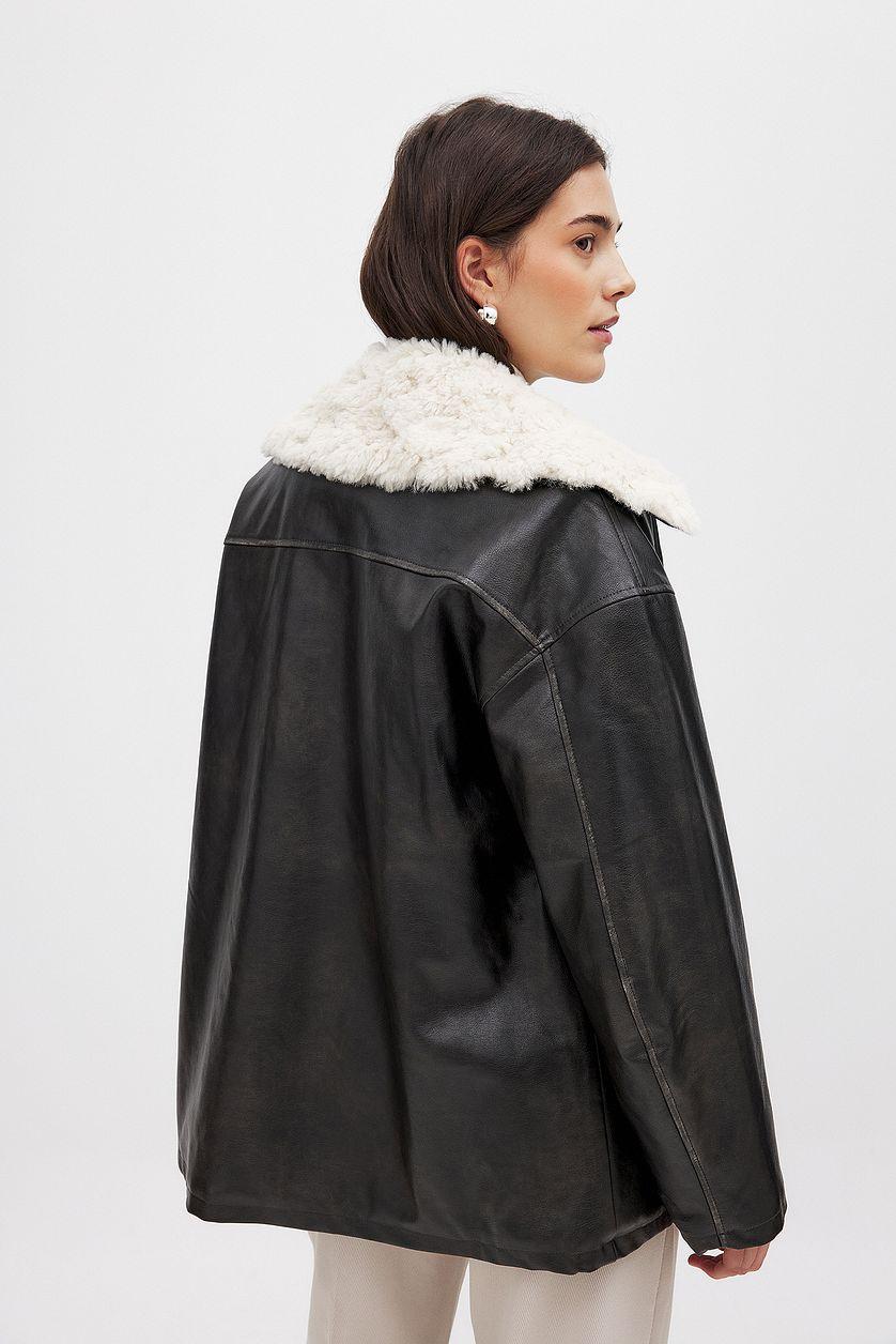 Washed Out Pu Bonded Jacket Product Image