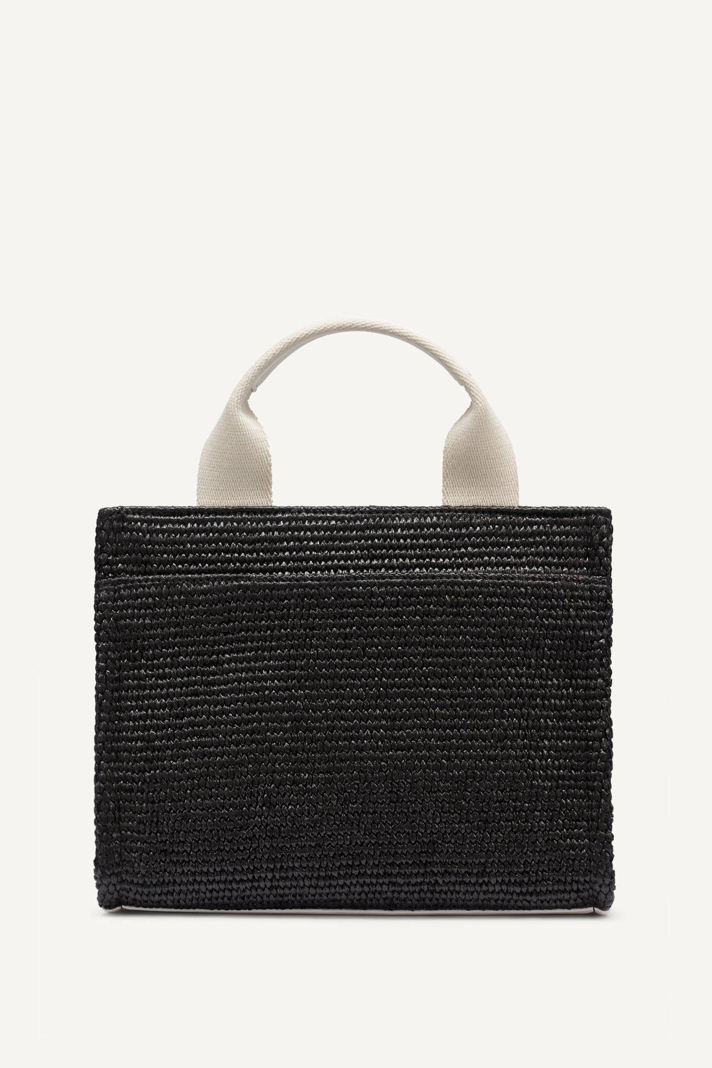 HADLEE SMALL STRAW LOGO TOTE Product Image