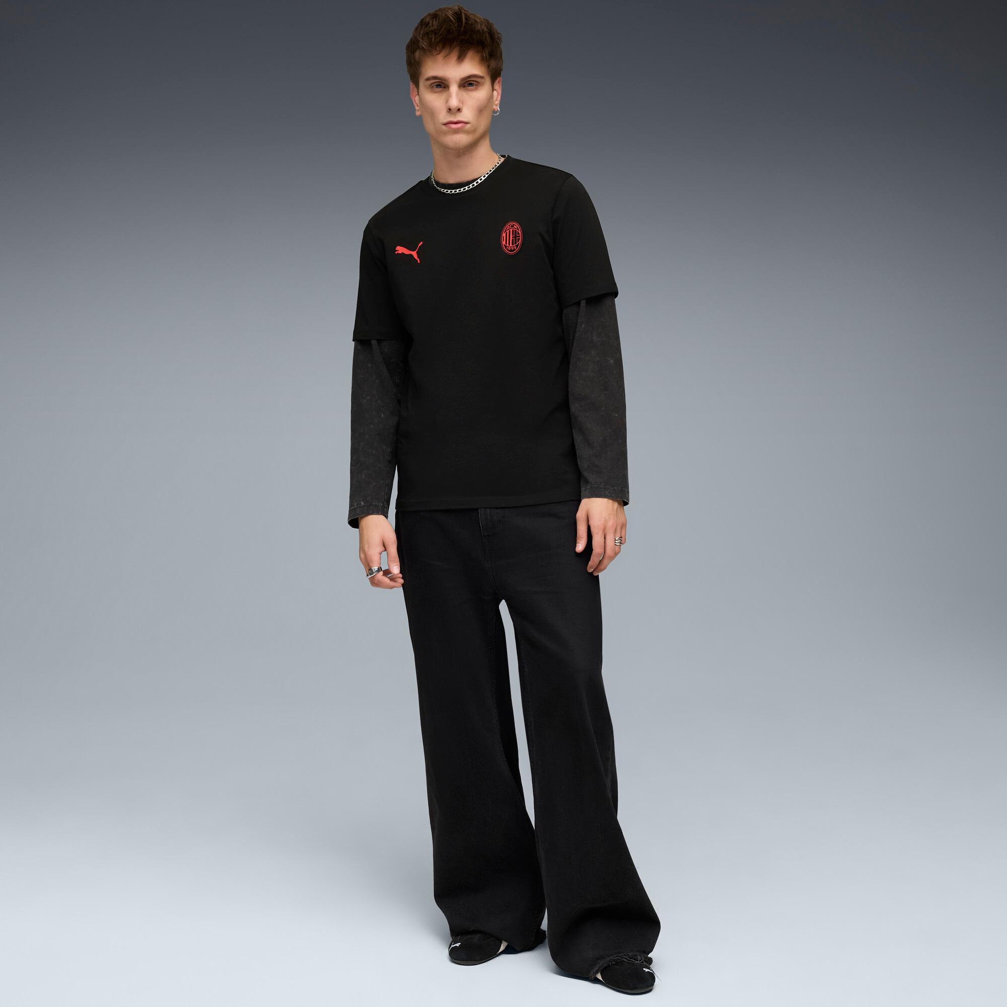 PUMA AC Milan Soccer Essentials Men's Soccer T-Shirt Product Image