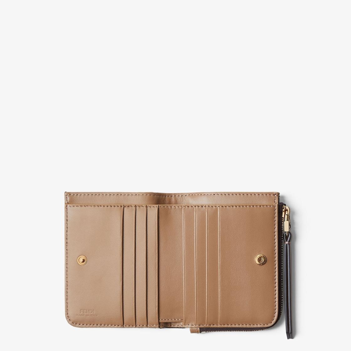 Slim Baguette walletBrown FF fabric wallet Product Image