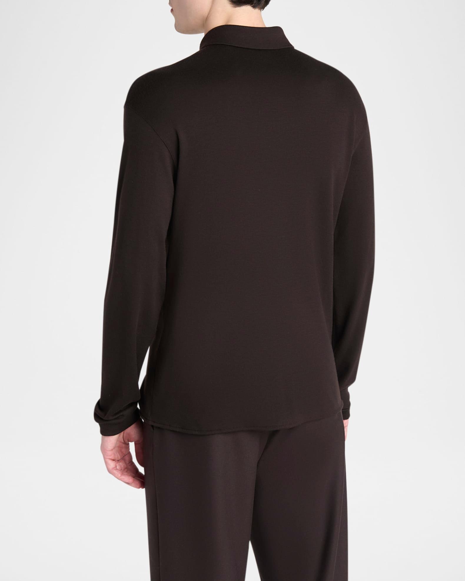 Men's Solid Cashmere Button-Down Shirt Product Image