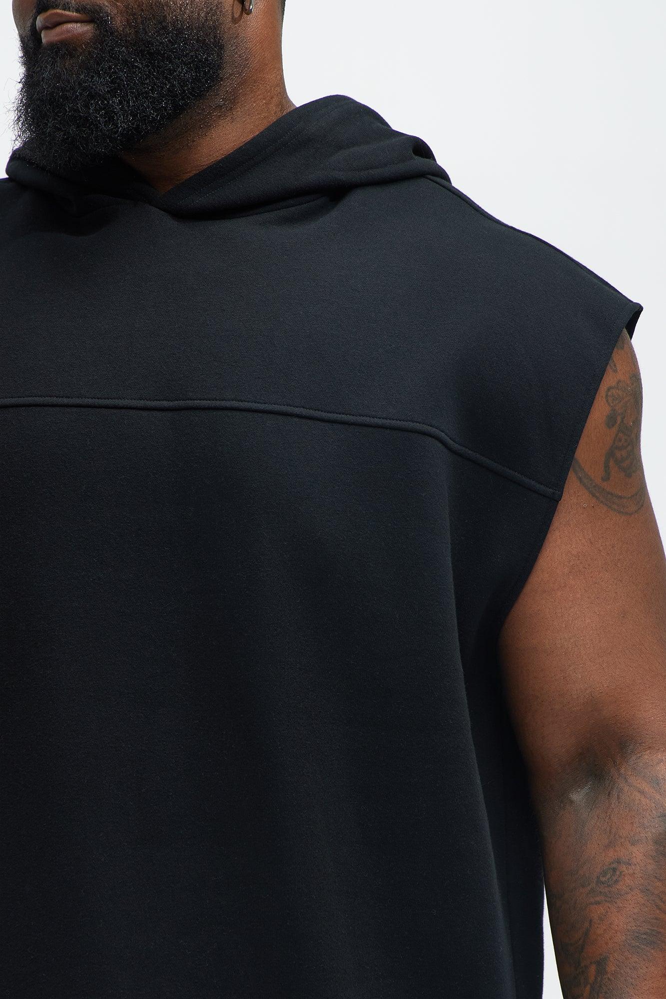 Tyson Lets Go Sleeveless Hoodie - Black Product Image