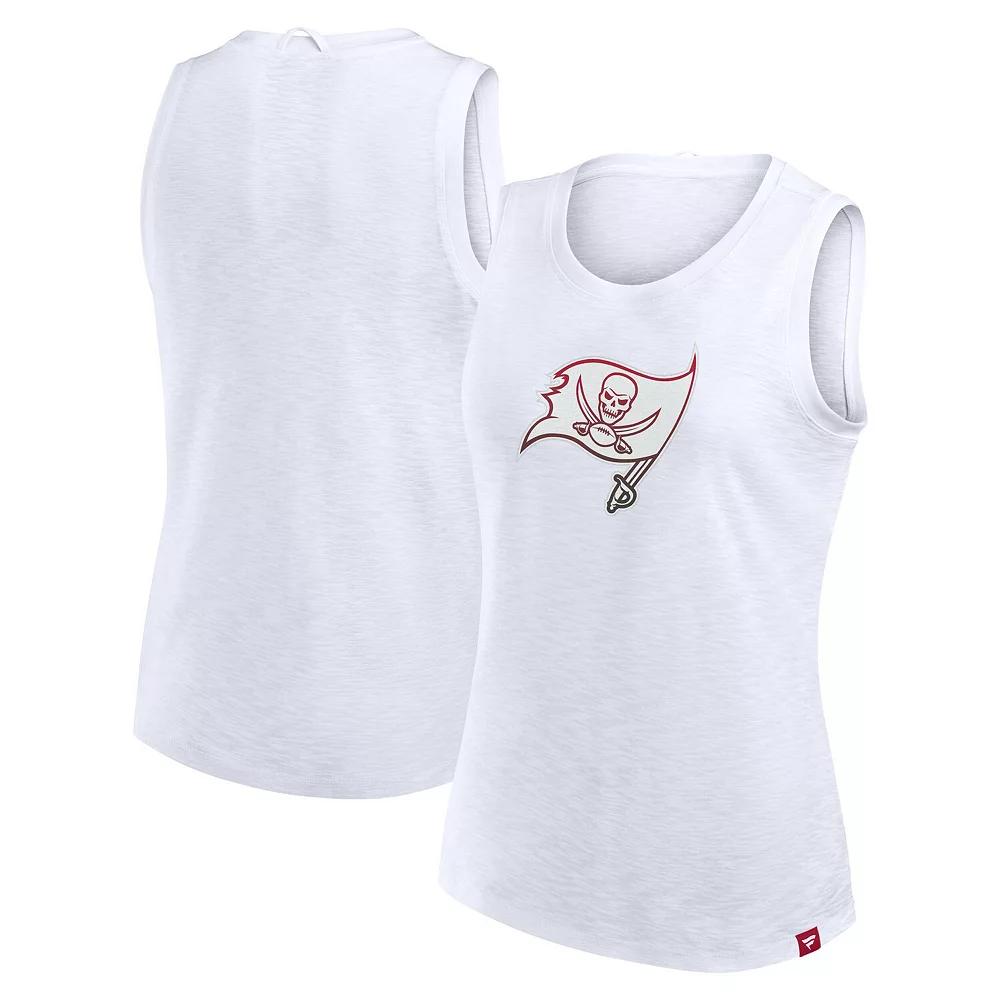Women's Fanatics White Tampa Bay Buccaneers Slub Tank Top,  Product Image