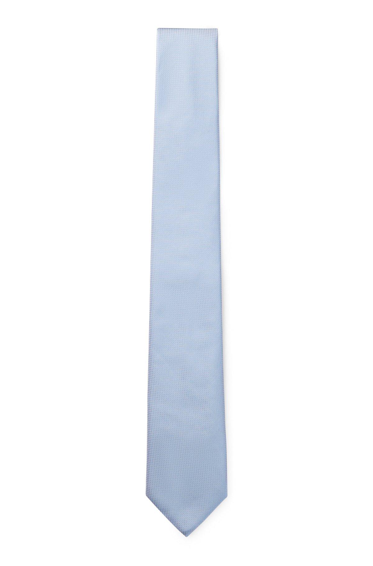 Micro-pattern jacquard tie with silk Product Image