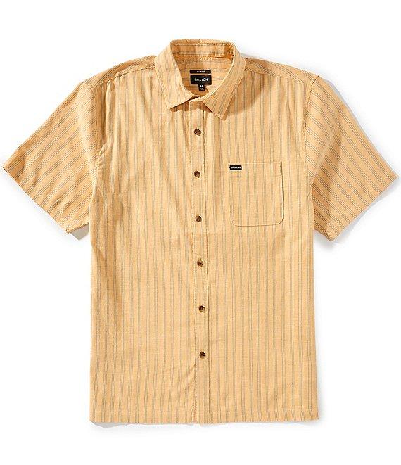 Brixton Oxford Stripe Short Sleeve Woven Shirt Product Image