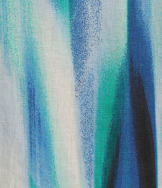 DKNY by Donna Karan Linen V-Neck Cap Sleeve Top Product Image