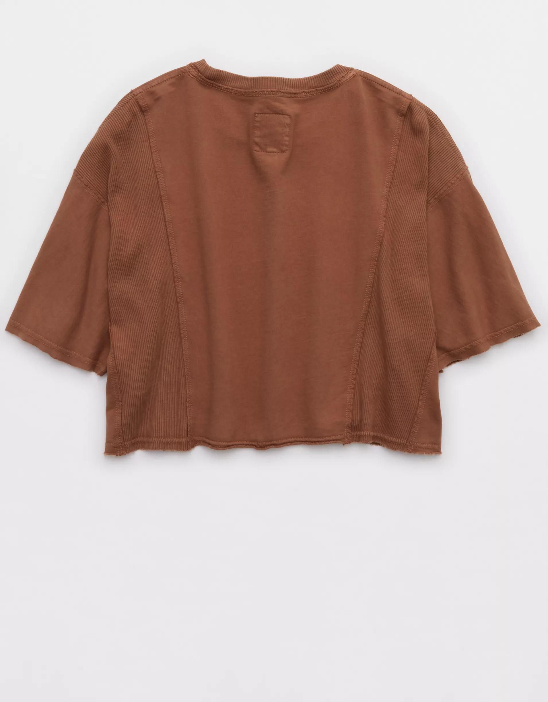 Aerie Let Loose Fleece T-Shirt Product Image