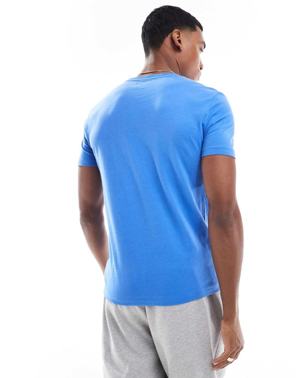 Polo Ralph Lauren icon logo t-shirt custom fit in mid blue Product Image