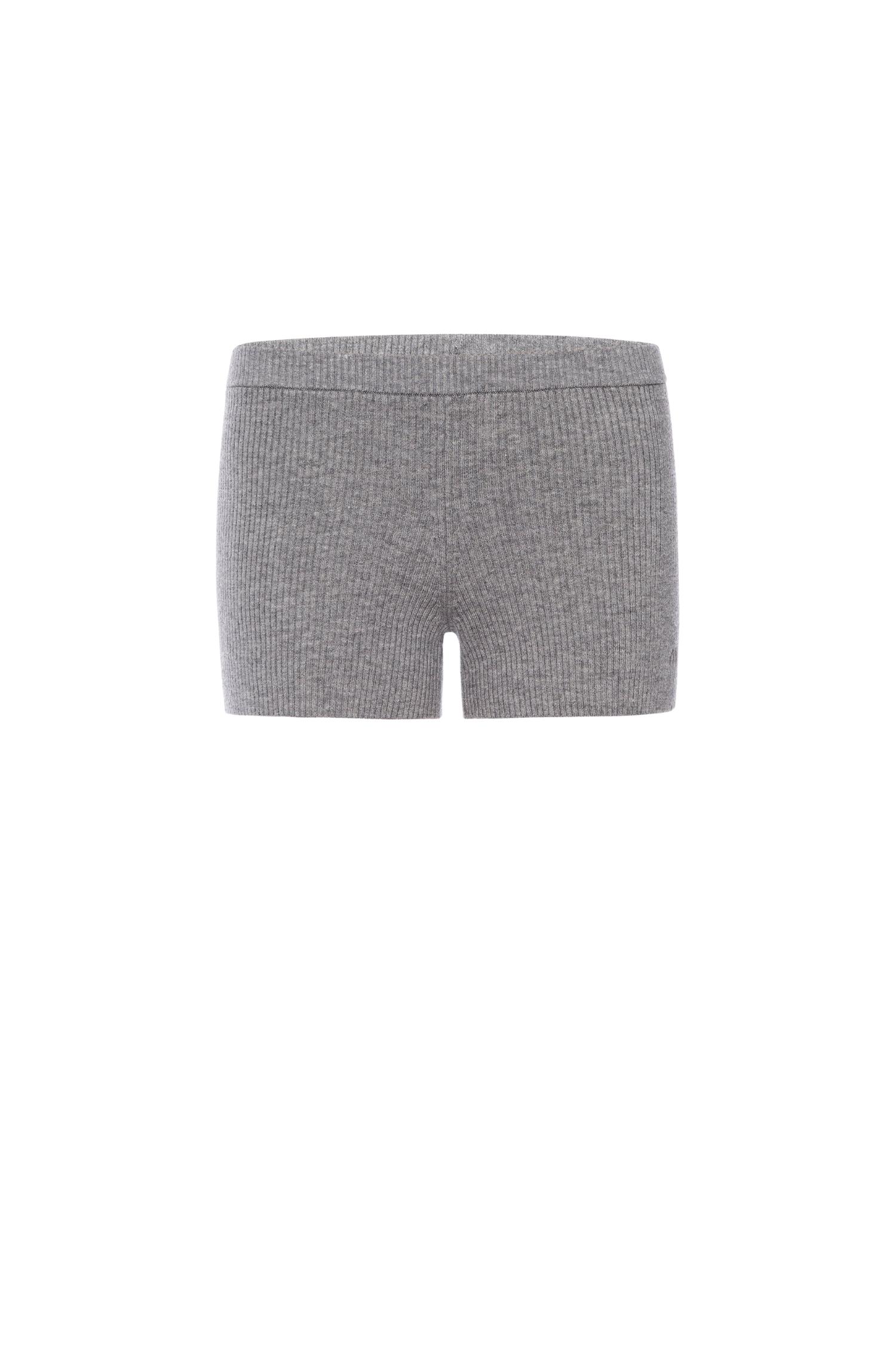 KNIT BOOTY SHORT - MINK Product Image