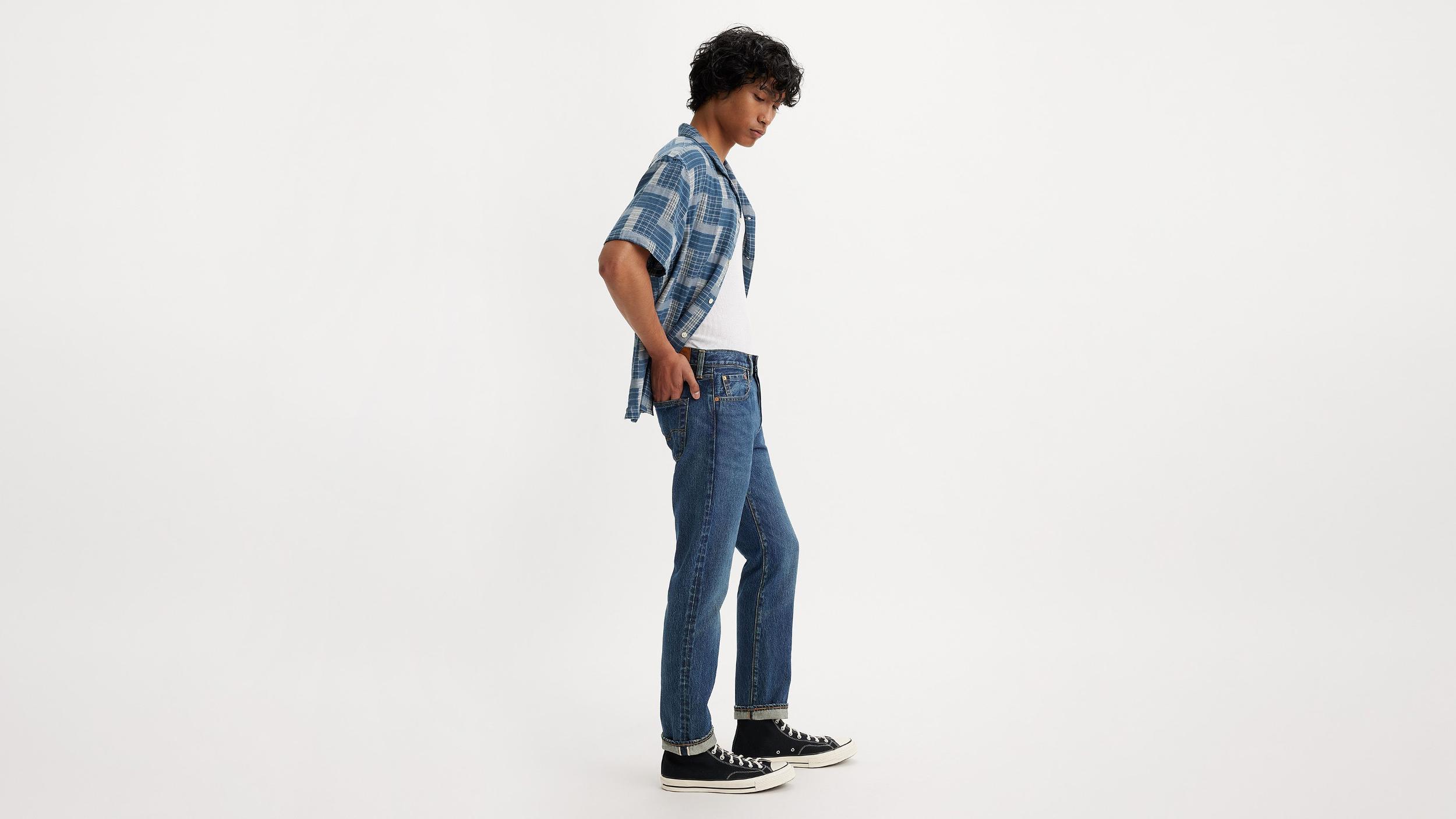 501® Slim Taper Fit Selvedge Men's Jeans Product Image