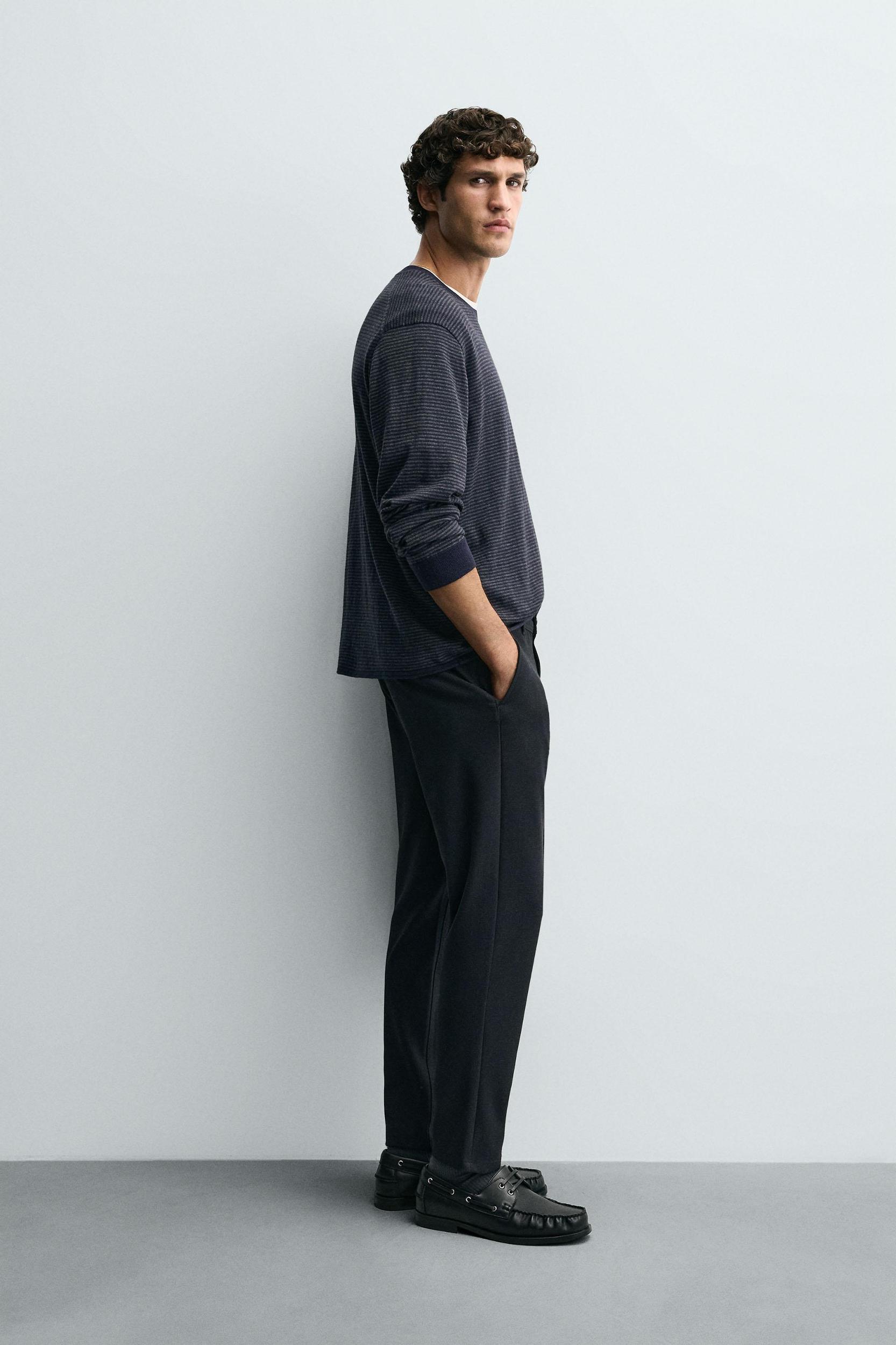 TEXTURED STRETCH CHINO PANTS Product Image