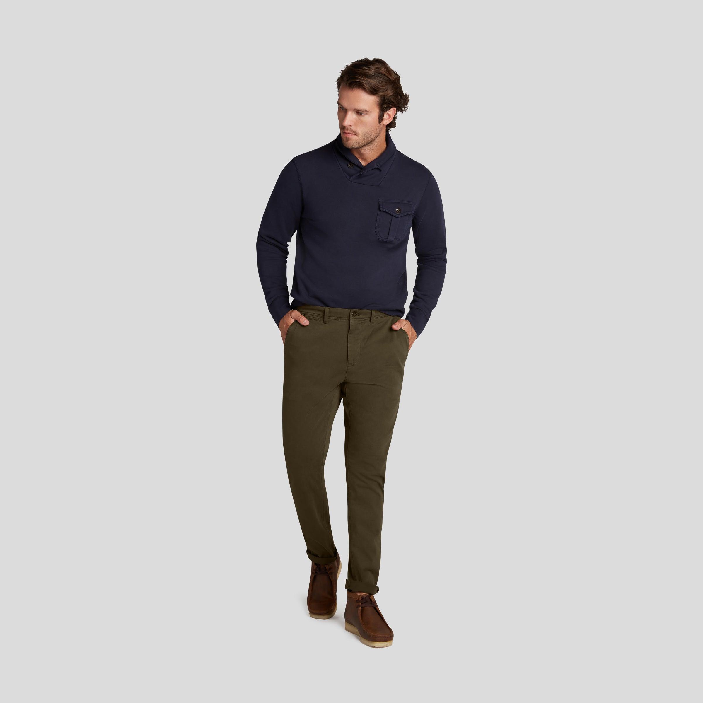 Precision Stretch Classic Fit Chino - Dark Olive Product Image