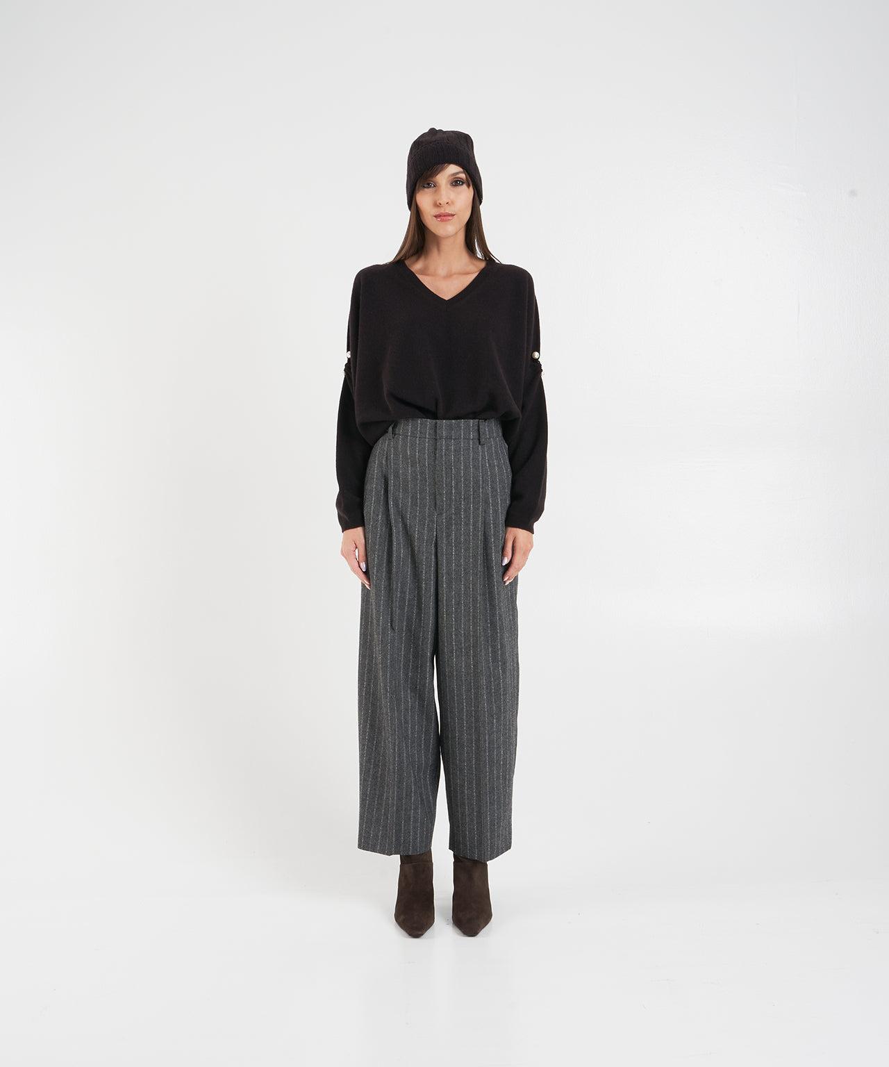 Cashmere sweater with pearl detail Product Image