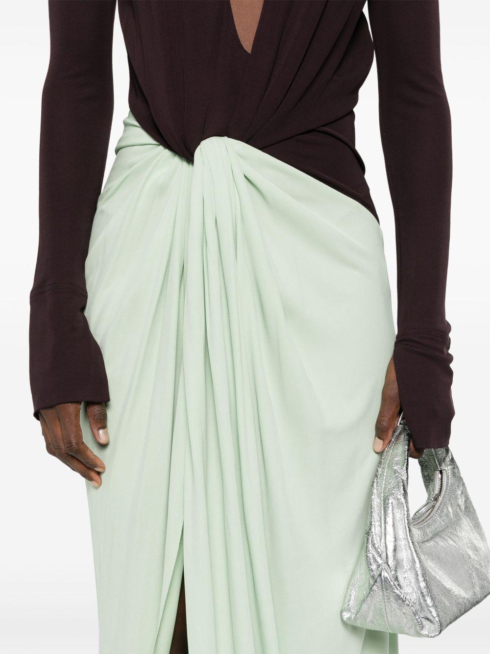 knot-detail jersey gown Product Image