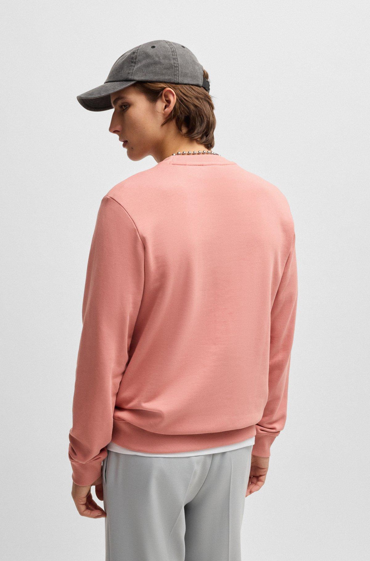 Cotton-terry regular-fit sweatshirt with logo print Product Image