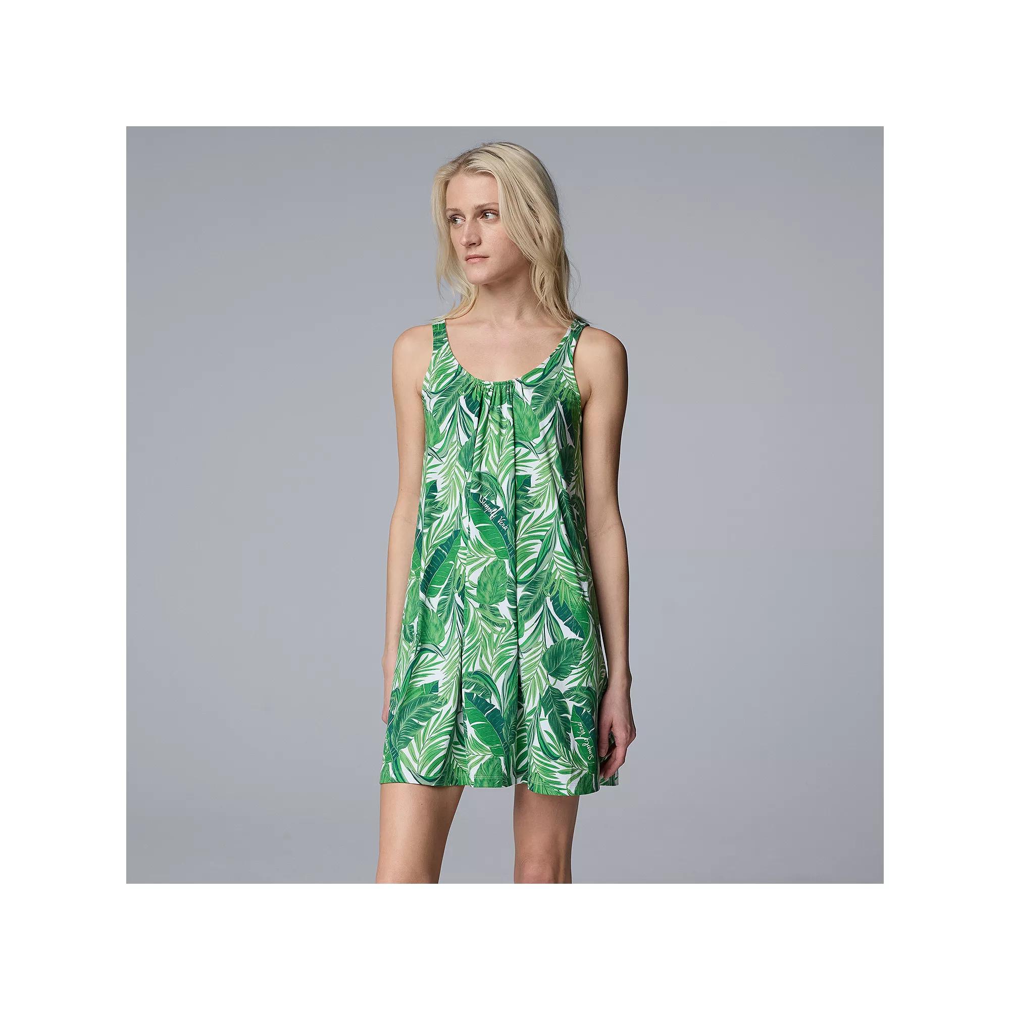 Women's Simply Vera Vera Wang Cozy Sleep Chemise,  Product Image