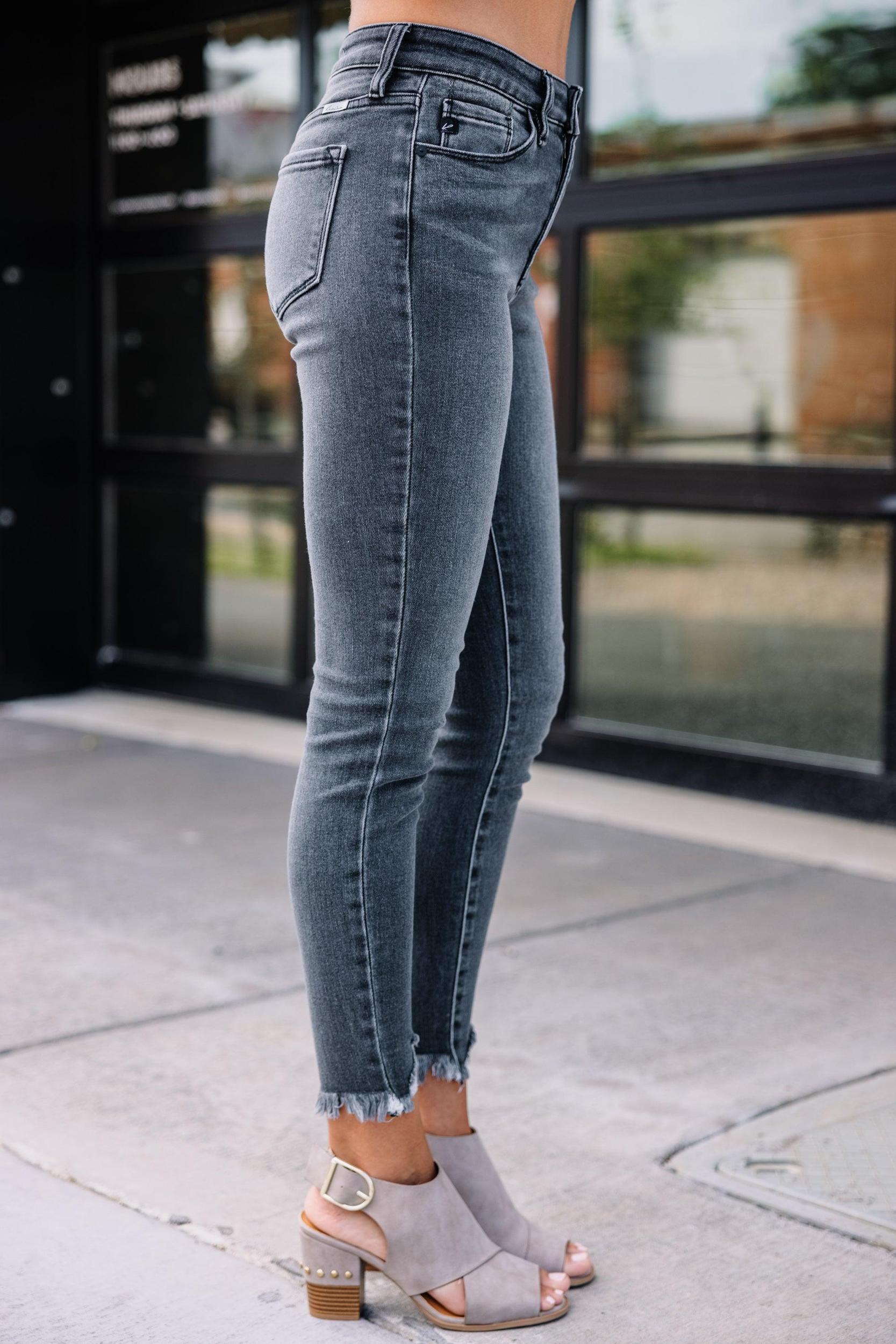KanCan: Call Me Gray High Rise Skinny Jeans Female Product Image