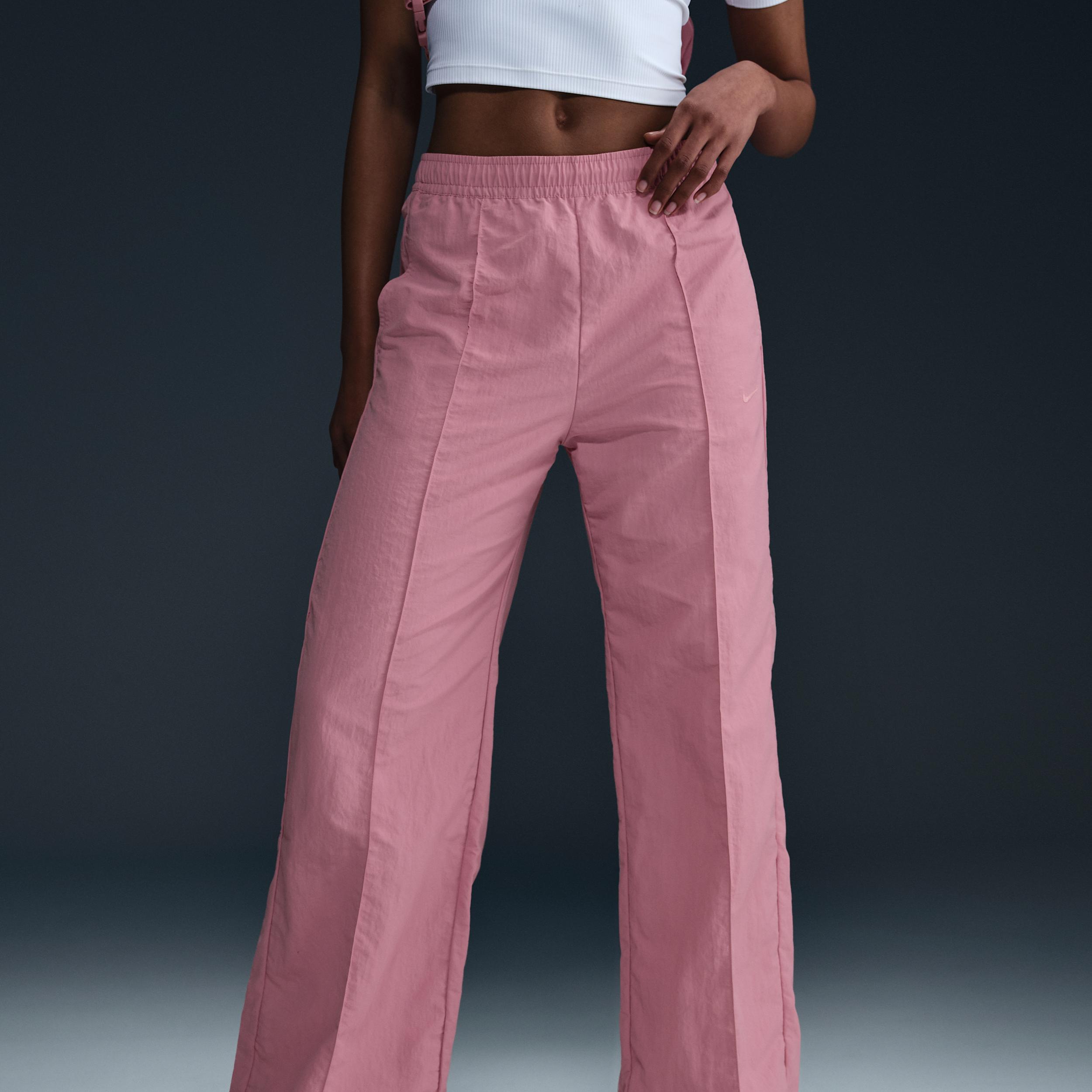 Nike Womens Nike Trend Woven Mid Rise Pants - Womens Elemental Pink/Elemental Pink Product Image