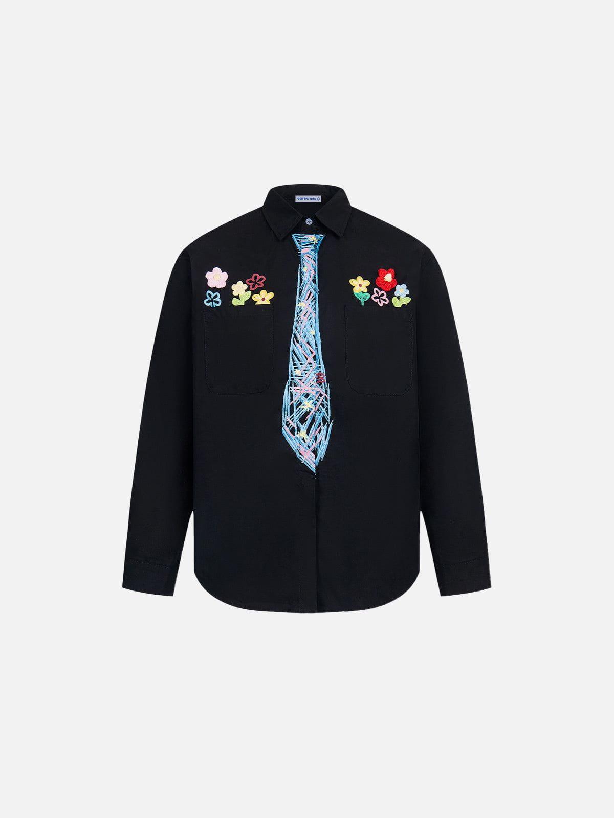 Aelfric Eden Graffiti Necktie Shirt Product Image