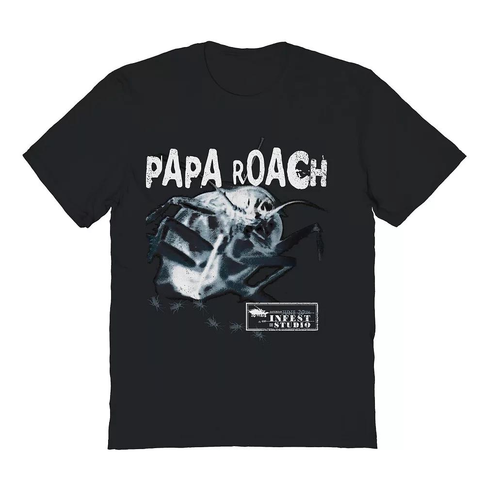 Men's Papa Roach Infest Stream Graphic Tee, Size: Small, Black Product Image