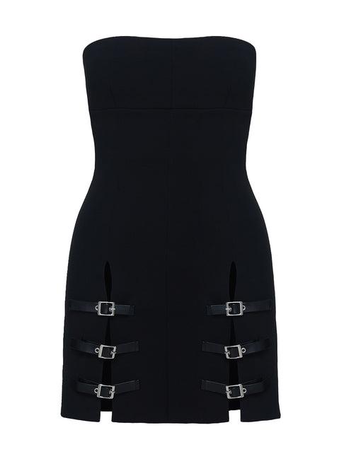 Pleasance Strapless Mini Dress Black Product Image