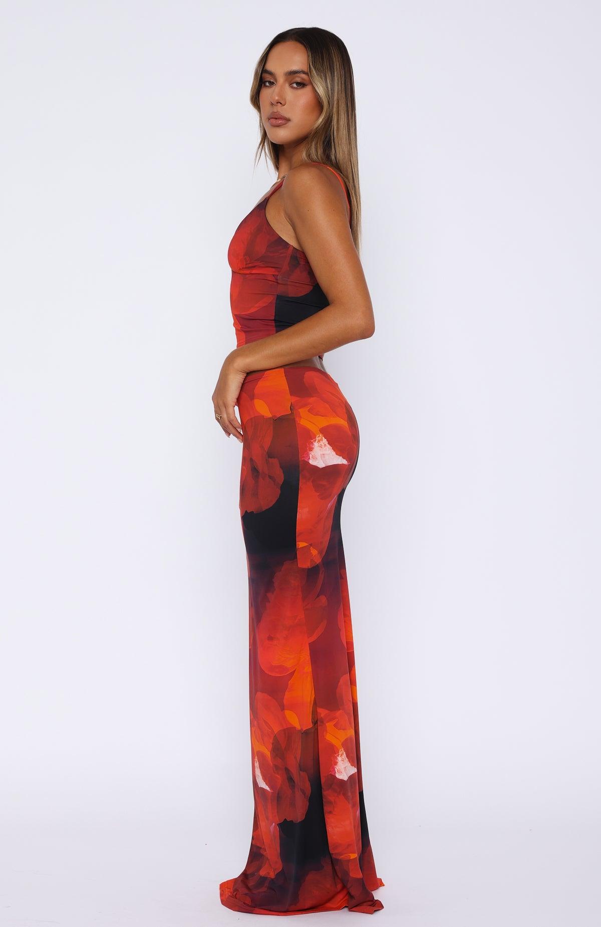 Sweet Salutations Maxi Skirt Ember Product Image