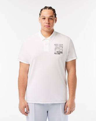 Men's Regular Fit Lacoste Movement Printed Polo Product Image