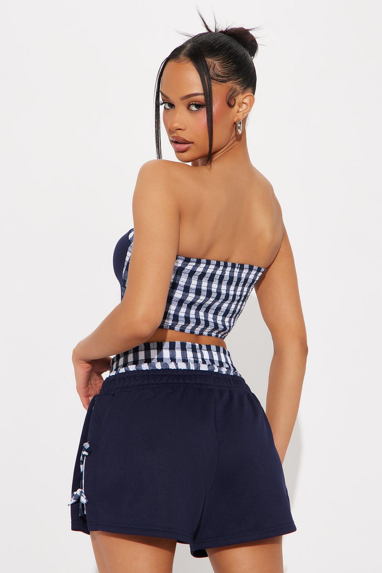 Picnic With Me Boxer Short Set - Navy Product Image