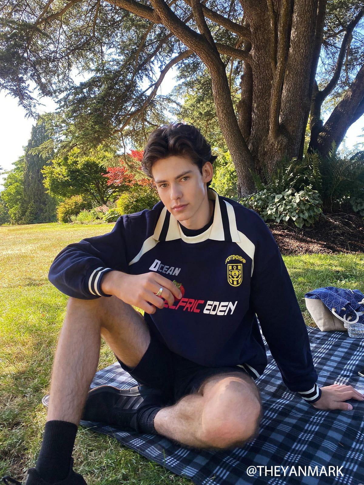 Aelfric Eden Striped Retro Sport Sweatshirt Product Image