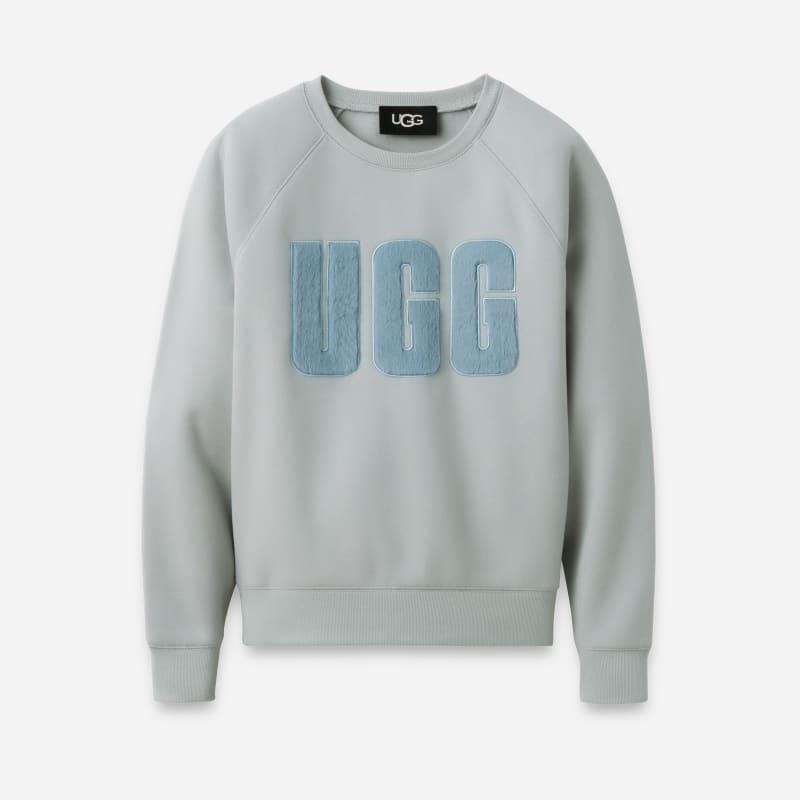 UGG Womens Madeline Fuzzy Logo Crewneck Sweatshirt Product Image